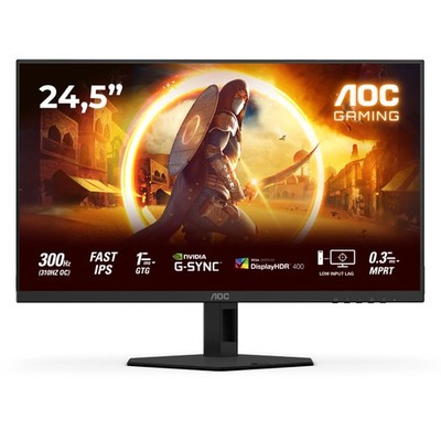 AOC G4 25G4SRE 25'' Fast IPS Full HD 300Hz 0,3ms G-Sync Compatible Gaming Monitor