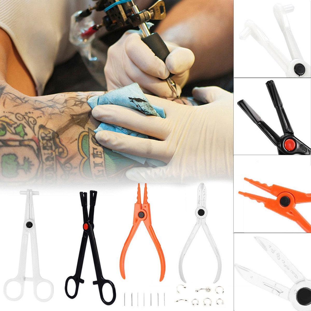 Tattoo Nose And Ear Piercing Kit Body Piercing Single Septum