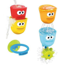 Yookidoo Baby Bath Toy - Flow N Fill Spout - 4 Stackable Cups and Automated