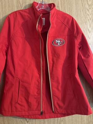 NFL Scarlet San Francisco 49ers Softshell Full-Zip Jacket Wm Size M