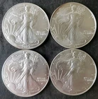 Lot of Four 2023 $1 American Silver Eagle Dollars