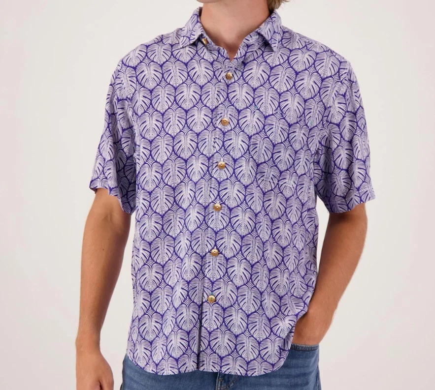 Tommy Bahama VERACRUZ CAY MONSTERA TILES Camp Shirt LARGE, XL, 2XL