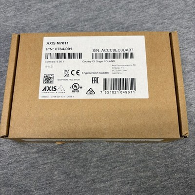 AXIS M7011 Video Encoder, Model 0764-001, MPN 0764-001 New Never Been Opened