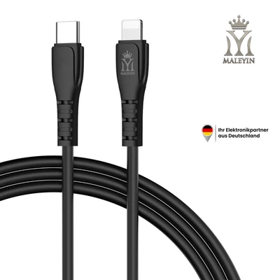 Maleyin USB-C Schnellladekabel für iPhone X XS 11 12 13 14 Pro Max Datenkabel - Bild 1 von 4