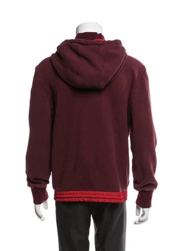 Moncler MAGLIA Sweatshirt in rot Full-Zip abnehmbarer Hoodie XXL (F-5) - Bild 3 von 20