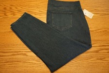 NWT WOMEN'S NYDJ NOT YOUR DAUGHTER'S JEANS Size 22W Pull On Lift Tuck Ankle
