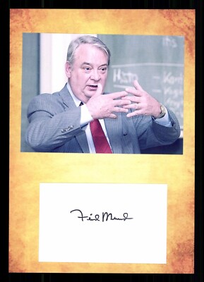 Ferid Murad Nobelpreisträger für Medizin 1998 Original Signiert # BC G 44051