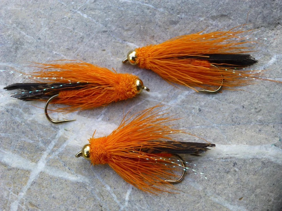 3 St. Goldkopf TERMINATOR Streamer # 6 Meer-Bach-Regenbogen-Gold-Lachs-Forelle  - Bild 1 von 1