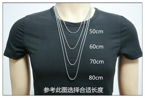 Stainless Steel Men Unisex Women Necklace Square Pearl Stainless Pendant Chain - Picture 6 of 12