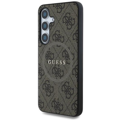 Étui pour Téléphone Portable Galaxy S25 Plus Guess Similicuir Braun Magsafe Logo - Photo 2 sur 8