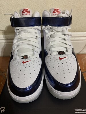 Nike DH5623-101 Air Force Mid QS Independence Day White Red Blue