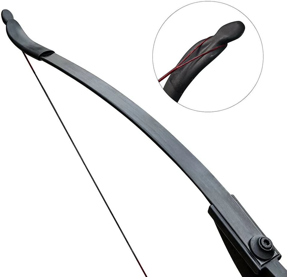 Set Kit 30/40LBS 57" Takedown Recurve Bow 12Pcs Carbon Arrow Hunting Arrowhead - Image 4 of 4