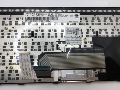 OEM US Keyboard for Lenovo IBM Thinkpad E575 E570 E570C 01AX160 01AX200 01AX120 - Picture 3 of 3