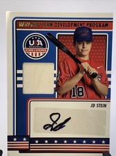 2023 Panini Stars & Stripes JD Stein Jersey Patch Auto NTDP-JD Autograph
