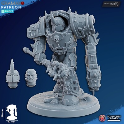 Traitor Exterminator Lord Ghamak für Chaos CSM  Terminator Tabletop Sci-Fi #1