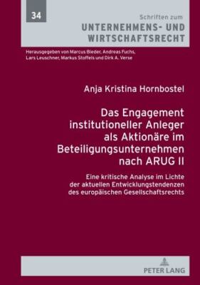 Das Engagement Institutioneller Anleger Als Aktionare Im Beteiligungsunterneh...