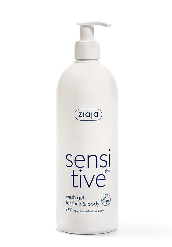 Ziaja Sensitive Creamy Wash Gel For Face And Body 400Ml OFFICIAL UK
