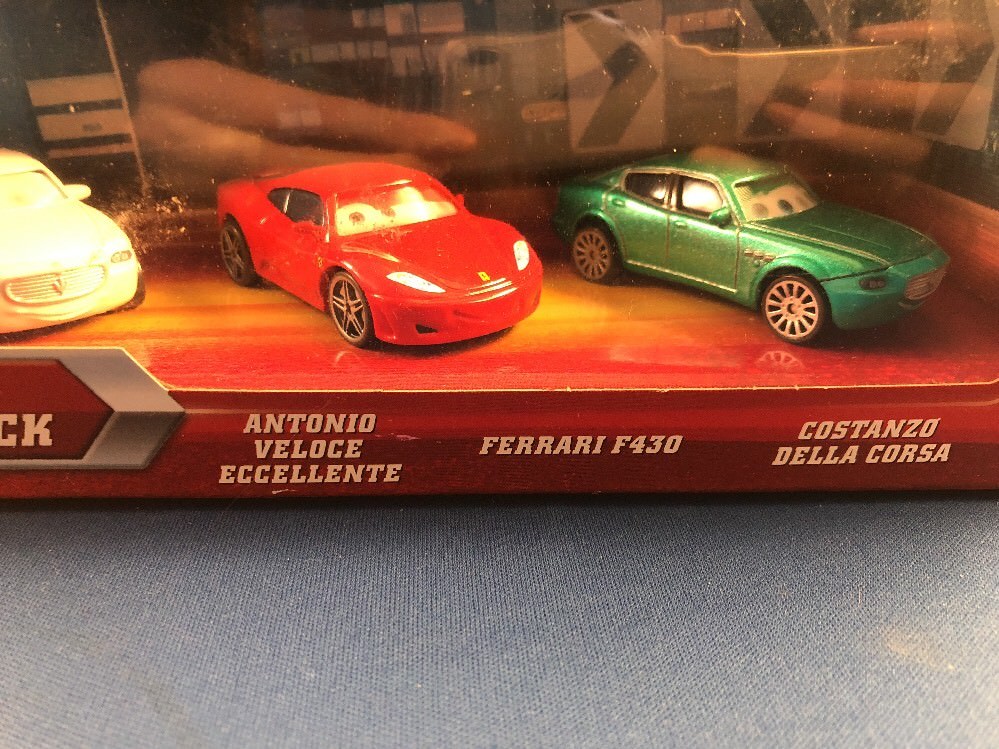 Model Car(ミニカー)ブラジルREI社製3台セット Disney Cars 3 Cars Antonio V. E. Ferrari F430 & Costanzo D. C. | eBay