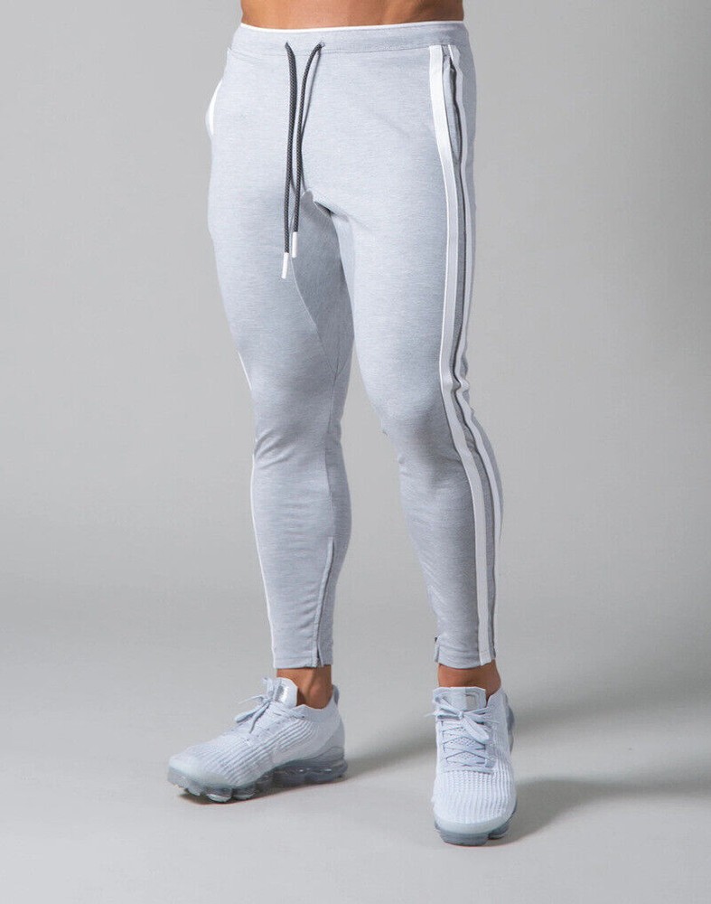 Men's Comfortable Drawstring Workout Running Pants with Pockets