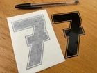 Barry Sheene Number 7 Decal (Small Pair) - UK SELLER