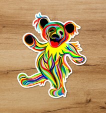 Grateful Dead Dancing Bear Trippy Premium Decal Sticker 4in Jerry Garcia