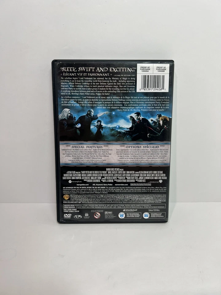Harry Potter and the Order of the Phoenix (DVD, Canadian Special Edition) - Image 2 of 4