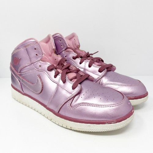 Nike Boys Air Jordan 1 AV5174-640 Purple Basketball Shoes Sneakers Size 9.5Y - 第 2/12 張圖片