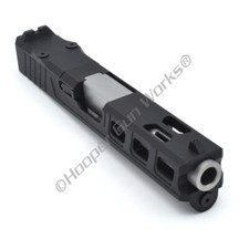 HGW Complete Upper for Glock 19 Black Elite RMR Slide, Stainless Ported Barrel