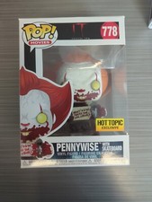 Funko Pop It Chapter Two Pennywise (With Skateboard) Hot Topic Exclusive #778