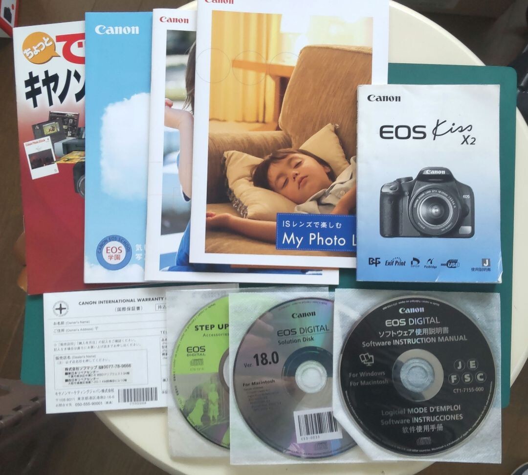 Near MINT] Canon EOS Kiss X2 DSLR Camera EF-S 18-55mm F3.5- Lens