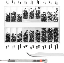 630 Pcs Tiny Micro Repair Screw Kit Eyeglass Sunglass Repair Kit with Screwdrive