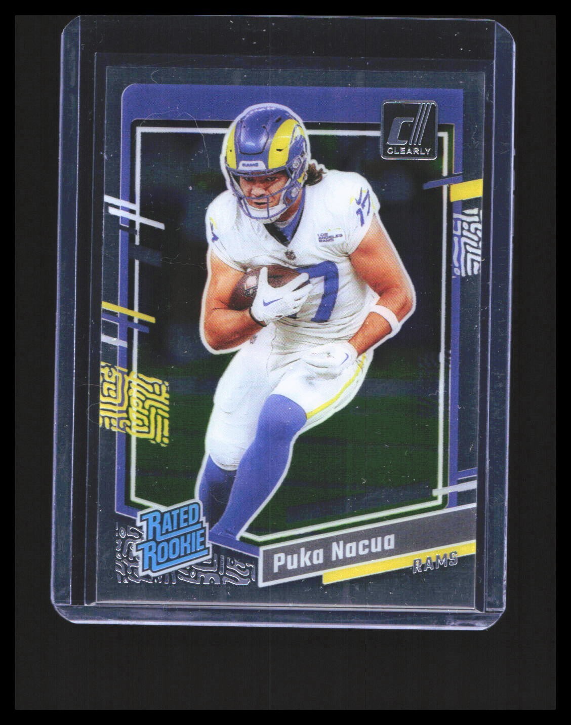 2023 Puka Nacua Rookie Card - Panini Clearly Donruss Acetate  #96 LA Rams