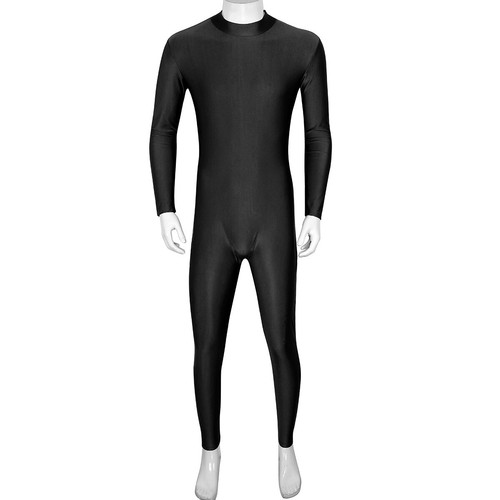 Herren Body Einteiler Bodysuit Langarm Ganzkörper Anzug Unitard Jumpsuit Overall - Picture 11 of 122