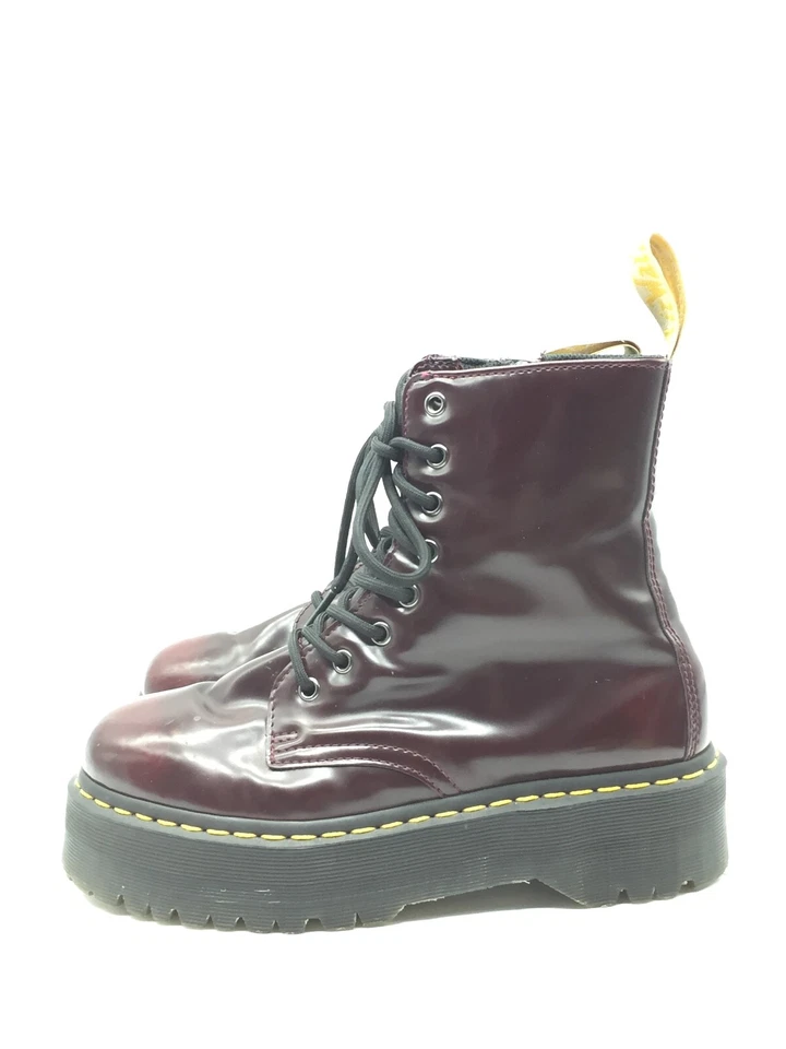 Dr.Martens V Jadon II Botas De Piel Rojo Para Mujeres T.41 US.9 UK.7 - Imagen 2 de 4