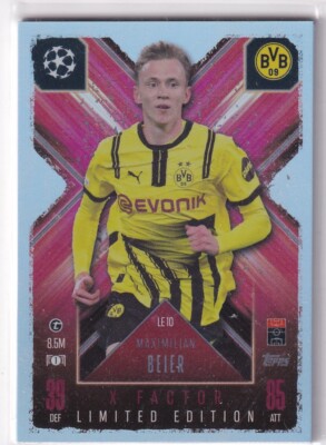 Topps Match Attax CL Extra 24/25 LE 10 Maximilian Beier X-Factor Limited Edition