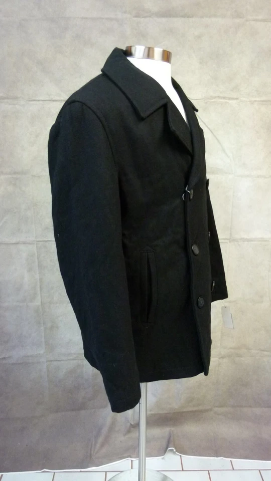 Marc New York by Andrew Marc Men's Wool Blend Double Breasted Peacoat Size M - Image 3 of 4