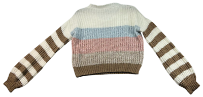 Almost Famous Sweater Womens Size Large Multicolor Striped Knit