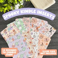 Spooky E-Reader Cardstock Insert Accessory for Clear Case Covers