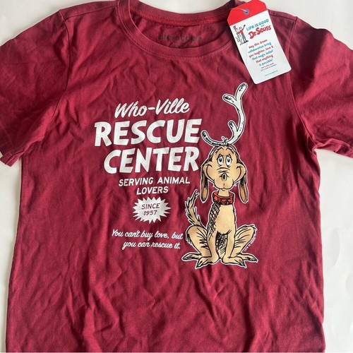 Life is Good Youth XXL Dr. Seuss Whoville Rescue Center Short Sleeve Tee