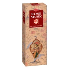 HEM Precious Rose Musk Incense Sticks Agarbatti for Home Prayer Positive Energy
