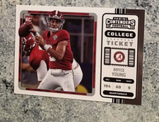 2023 Panini Chronicles Draft Contenders College Ticket #1 Bryce Young RC Free Sh