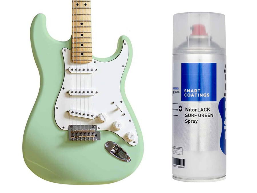 Vernis nitrocellulose surf green NitorLACK de qualité lutherie traditionnelle