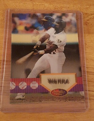 Pinnacle 1994 Sportflics 2000 Baseball 3D Karte #73 Ruben Sierra Oakland A's
