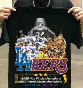 Los Angeles Dodgers And Los Angeles Lakers Champions Shirt 2020 Ebay