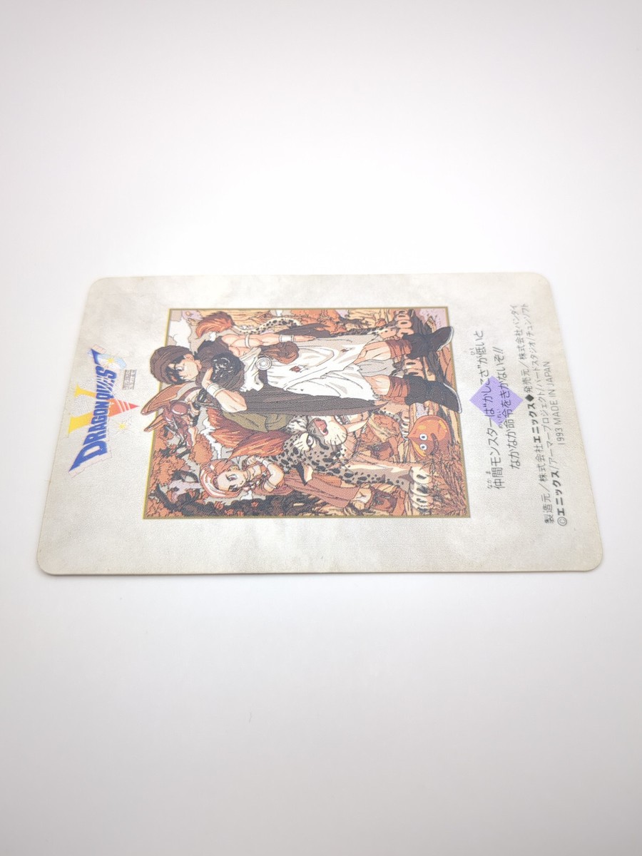 Hero Luca Gotha #6 Dragon Quest V Carddass Card 1993 Bandai ENIX