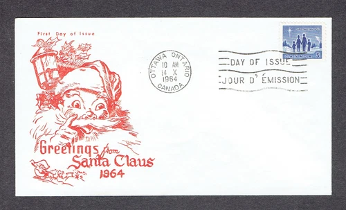 Canada FDC - 1964 - Christmas, Scott # 435, Ginn Cachet