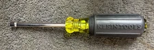 Klein Tools 3/16" Nut Driver 6 Inch Hollow Shaft, Cushion Grip
