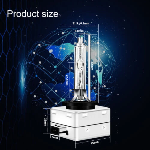 For 2007-2009 Mercedes Benz W221 S550 S-Class Xenon HID LED Headlights Fog Bulbs - Image 4 of 4