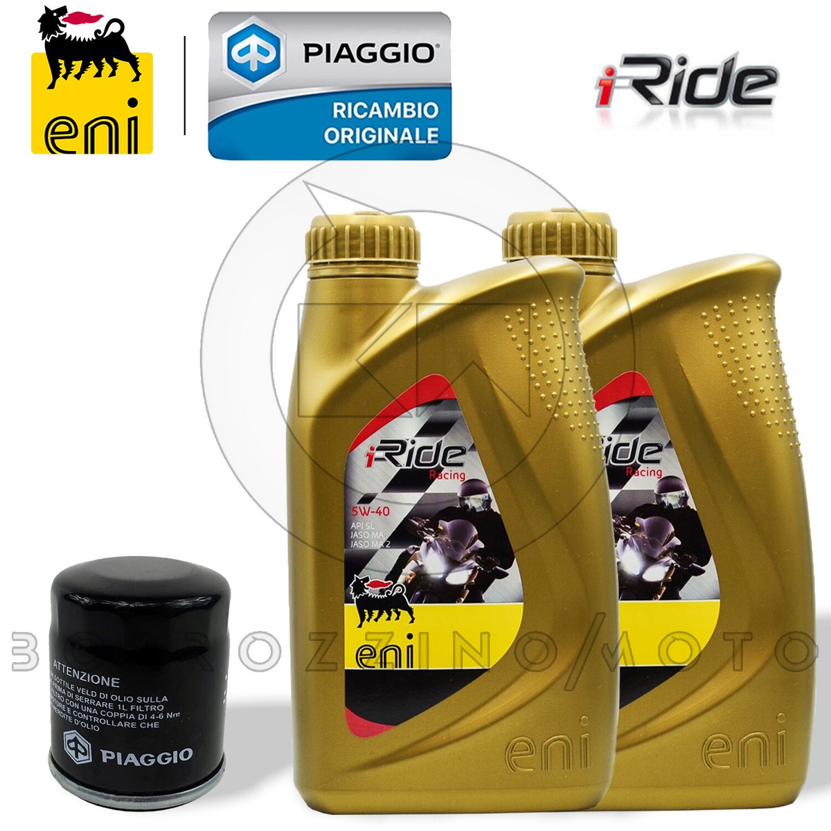 TAGLIANDO 2Lt OLIO ENI i-RIDE 5w40 FILTRO APRILIA SCARABEO 125