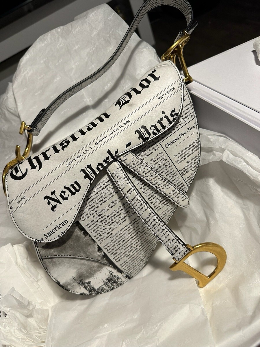 GIFTABLE Rare Dior Newspaper Limited Edition Saddle Bag 2024